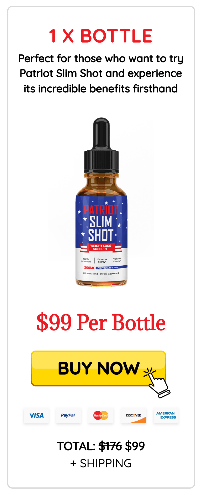 Patriot Slim Shot 1 bottle